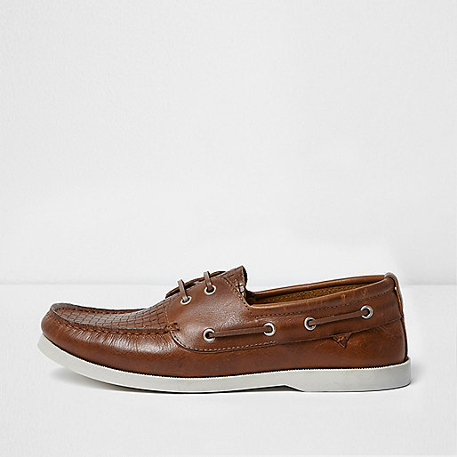 jacques-vertuk Tan woven boat shoes 298794 men Wedding