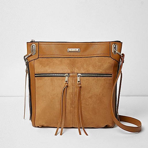 river island western ankle boots,Who Stocks jacques-vertuk Clothes Tan zip front cross body messenger bag Shoulder Bags Bags / Purses women