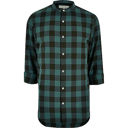 river island holdall bag,jacques-vertuk Ladies Black Tops Teal casual check grandad shirt Shirts Sale men