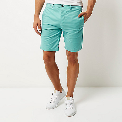 river island coat size 16,jacques-vertuk Outlet Turquoise slim fit chino shorts men 294921