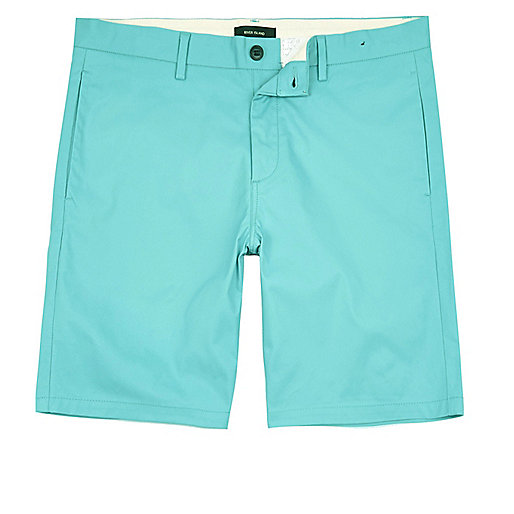 jacques-vertuk Turquoise slim fit chino shorts 294921 men Shorts