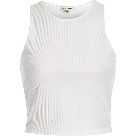 jacques-vertuk White '90s ribbed crop top 680085 women Tops