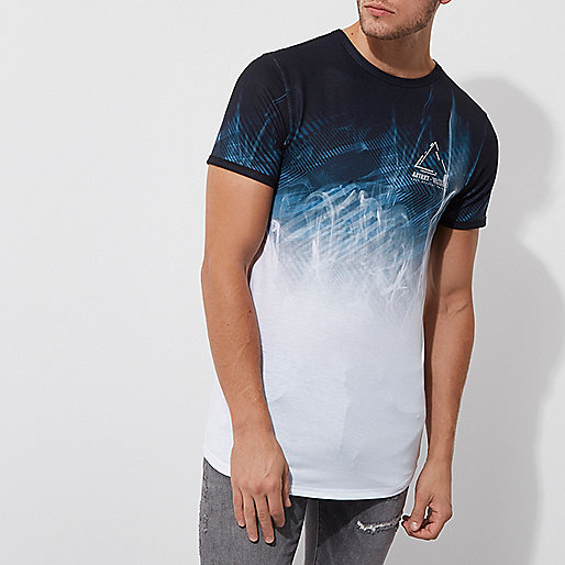 river island black tote bag,jacques-vertuk In Euro White abstract fade print muscle fit T-shirt T-shirts T-Shirts / Tanks men