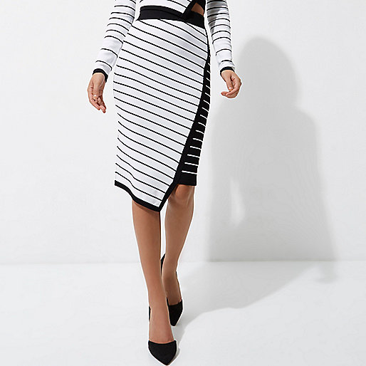 river island weekend bag black,jacques-vertuk London White asymmetric stripe panel knit sweater women 704879