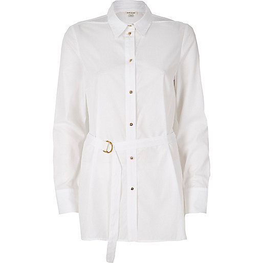 jacques-vertuk White belted top 685161 women Tops