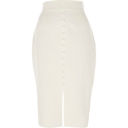 river island laptop bag,jacques-vertuk Shop White button front high waisted pencil skirt women 709801