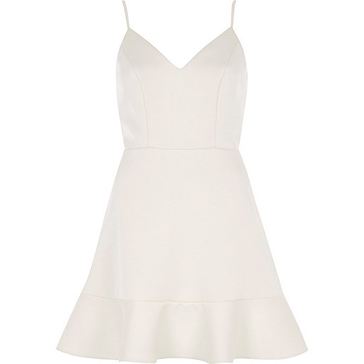 jacques-vertuk White cami skater dress 700734 women RI Limited Edition