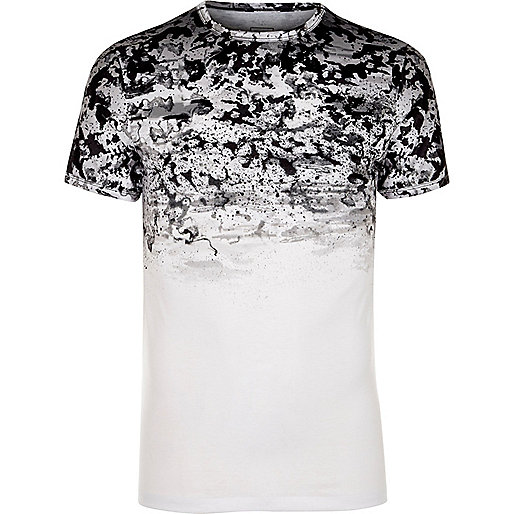 river island patent boots,jacques-vertuk In London White camo print fade muscle fit T-shirt T-shirts T-Shirts / Tanks men