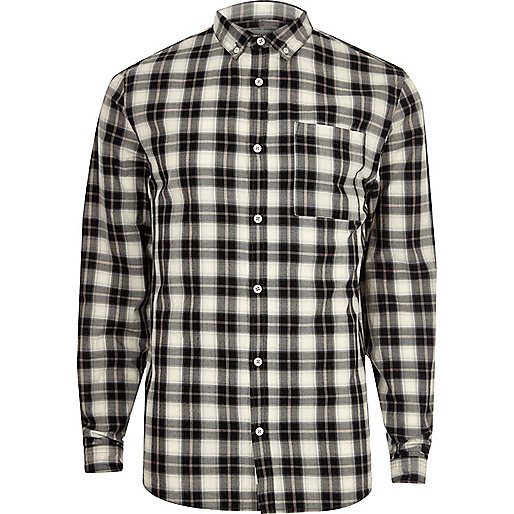 jacques-vertuk White casual check shirt 298762 men Shirts