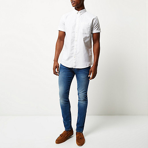 river island white blouse sale,jacques-vertuk Island White casual short sleeve Oxford shirt Short Sleeve Shirts Shirts men