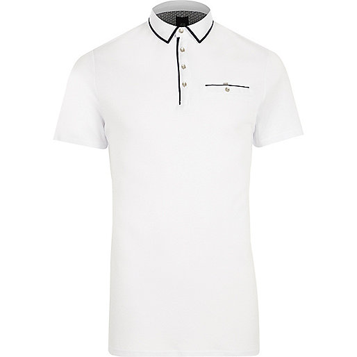 river island toe post sandals,jacques-vertuk Clothing Online White contrast trim slim fit polo shirt Polo Shirts men