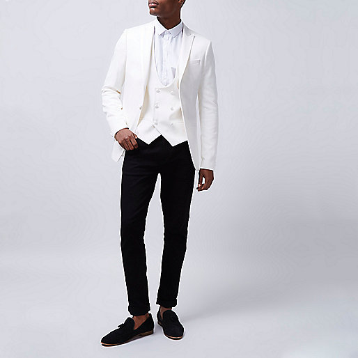 carrie jeans river island,jacques-vertuk Sale Online White double breasted suit vest Slim Fit Suits men