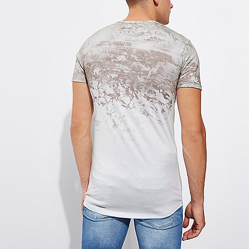 river island green bag,jacques-vertuk Dresses Online Uk White fade print muscle fit T-shirt T-shirts T-Shirts / Tanks men