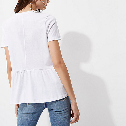 river island leather look jeans,jacques-vertuk Shoes New Arrivals White faux pearl embellished peplum T-shirt Plain T-Shirts / Tanks T-Shirts & Tanks Tops women