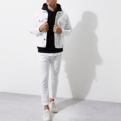 river island boots womens,jacques-vertuk London White Felipe Pantone denim jacket men 301699