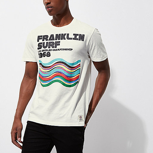 knee high black boots river island,jacques-vertuk Online White Franklin & Marshall print T-shirt men 302058