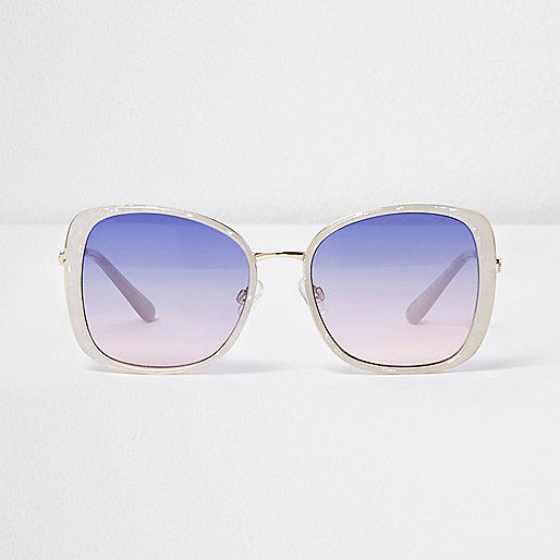 river island petite jeans sale,jacques-vertuk Sale White glam blue lens sunglasses women 703019