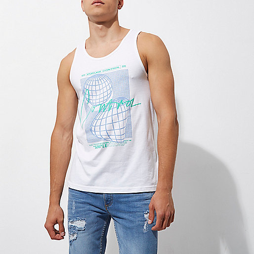 river island mens coats,jacques-vertuk Sale Womens White graphic rose print tank T-Shirts / Tanks Sale men