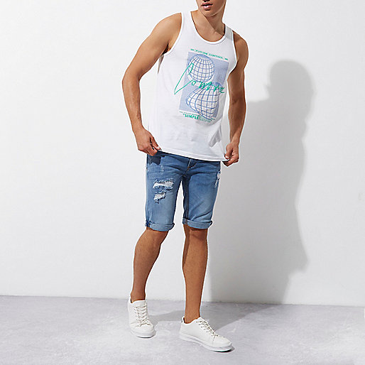 river island mens coats,jacques-vertuk Sale Womens White graphic rose print tank T-Shirts / Tanks Sale men