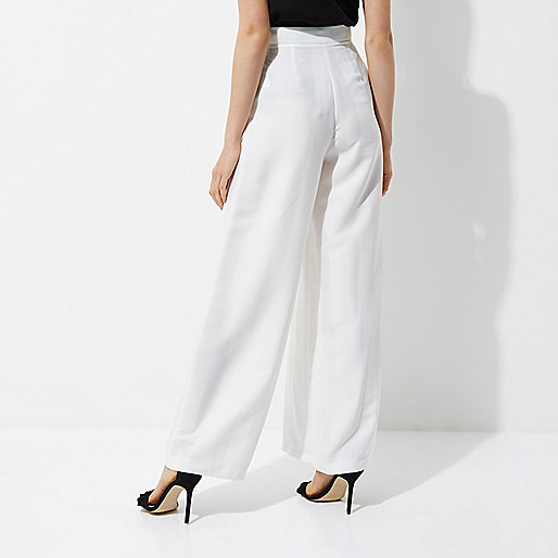 river island very sale,jacques-vertuk4 White high waisted wide leg pants Pants Sale women