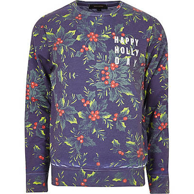 river island black patent boots,jacques-vertuk South Africa White holly print Christmas sweatshirt men 299515