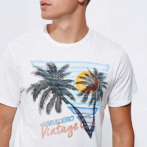 river island party dresses,jacques-vertuk Womens Dressing Gowns White Jack & Jones palm tree print T-shirt T-shirts T-Shirts / Tanks men