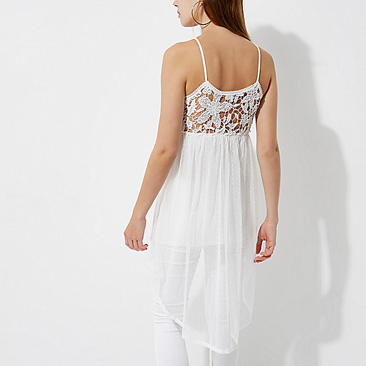 hand luggage bag river island,Who Stocks jacques-vertuk Clothes White lace longline cami top Tops Sale women