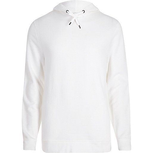 jacques-vertuk White long sleeve hoodie 300735 men Hoodies / Sweatshirts Hoodies