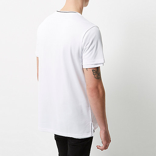 river island cable knit jumper,jacques-vertuk Catalog White longline mesh T-shirt T-Shirts / Tanks Sale men