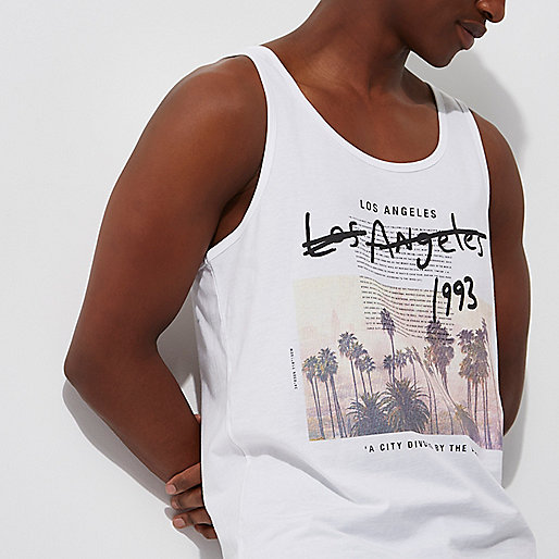 river island cream parka,jacques-vertuk Maxi Dresses Sale White  Los Angeles  print tank Tanks T-Shirts / Tanks men