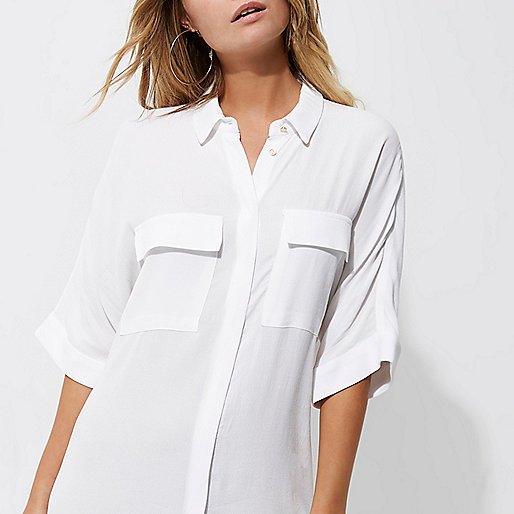 zebra print coat river island,Where Sells jacques-vertuk White midi shirt dress Shirt Dresses Dresses women