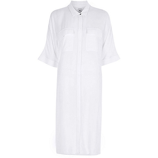 river island monogram handbag,jacques-vertuk UK White midi shirt dress women 703586