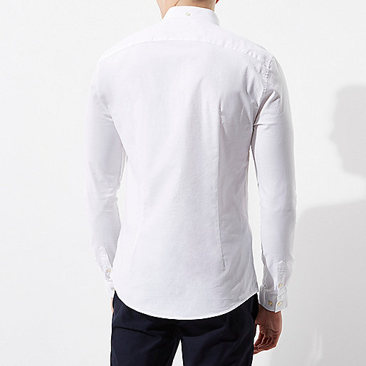 feather dress river island,Outlet jacques-vertuk White muscle fit casual Oxford shirt Long Sleeve Shirts Shirts men