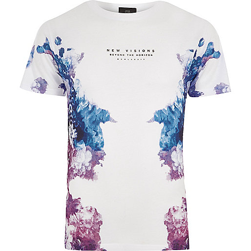 mens river island ripped jeans,jacques-vertuk Shop White new visions floral fade print T-shirt men 303976