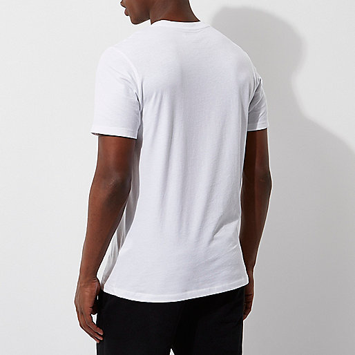 river island my orders,jacques-vertuk Bags Ireland White 'New York City' print slim fit T-shirt T-shirts T-Shirts / Tanks men