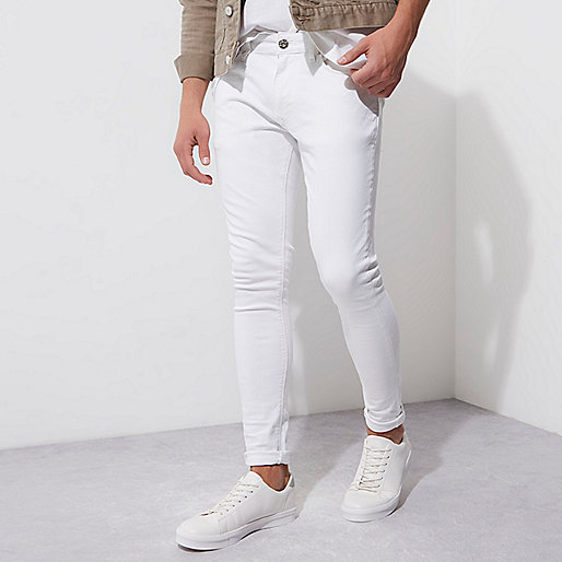 river island ugg style boots,jacques-vertuk Outlet White Ollie super skinny spray on jeans men 301288