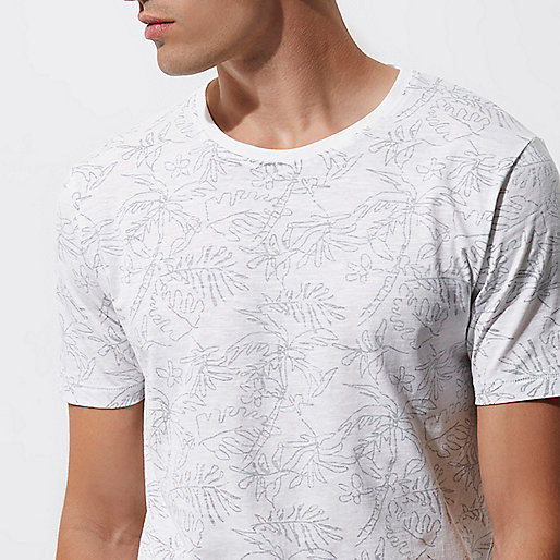 river island sale when,jacques-vertuk UK Sale White Only & Sons palm print T-shirt men 301436