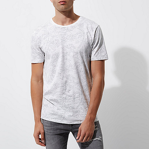 river island sale when,jacques-vertuk UK Sale White Only & Sons palm print T-shirt men 301436