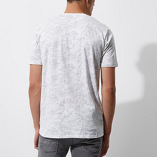 river island sale when,jacques-vertuk UK Sale White Only & Sons palm print T-shirt men 301436