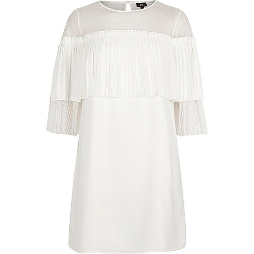 river island black gold bag,jacques-vertuk New Arrivals White pleated frill swing dress Swing Dresses Dresses women