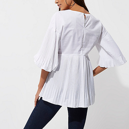 river island grey puffer coat,jacques-vertuk Summer Dresses Uk White pleated V neck puff sleeve top Blouses Tops women