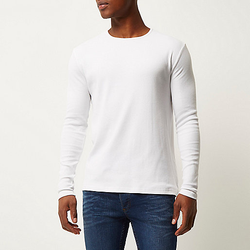 river island quilted bag,jacques-vertuk Clothing Locations White ribbed slim fit long sleeve T-shirt Plain T-Shirts T-Shirts / Tanks men