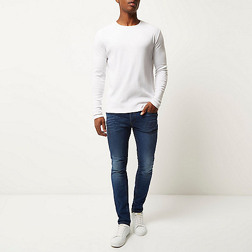 river island quilted bag,jacques-vertuk Clothing Locations White ribbed slim fit long sleeve T-shirt Plain T-Shirts T-Shirts / Tanks men