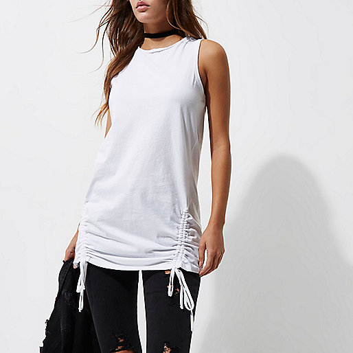 river island black sparkly dress,jacques-vertuk Dresses Online White ruched hem tank top Plain T-Shirts / Tanks T-Shirts & Tanks Tops women