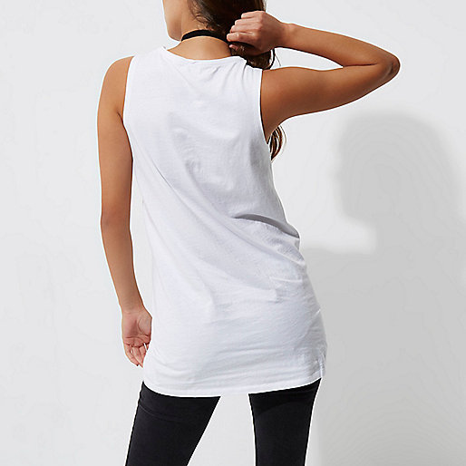 river island petite sale,jacques-vertuk UK White ruched hem tank top women 705249