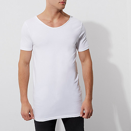 river island mens loafers,jacques-vertuk Black Top White scoop V neck muscle fit T-shirt T-Shirts / Tanks Sale men