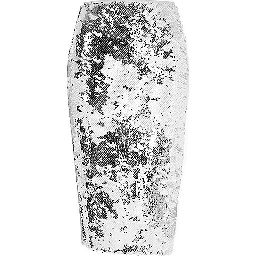 river island womens footwear,jacques-vertuk Online India White sequin embellished pencil skirt Skirts Sale women