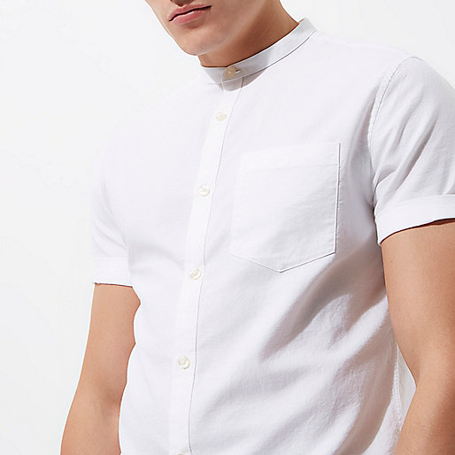 river island twist front dress,jacques-vertuk Christmas Sale 2016 White short sleeve Oxford grandad shirt Short Sleeve Shirts Shirts men