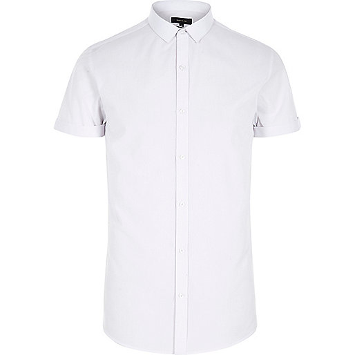 river island patent quilted bag,jacques-vertuk UK White short sleeve slim fit shirt men 298282