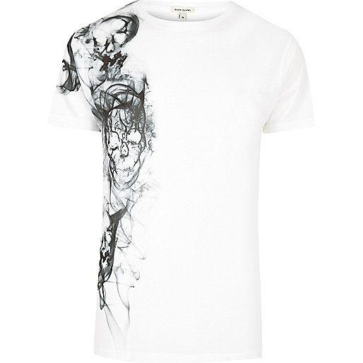 river island floral dress,jacques-vertuk Womens Suits White smoke skull side print T-shirt T-Shirts / Tanks Sale men